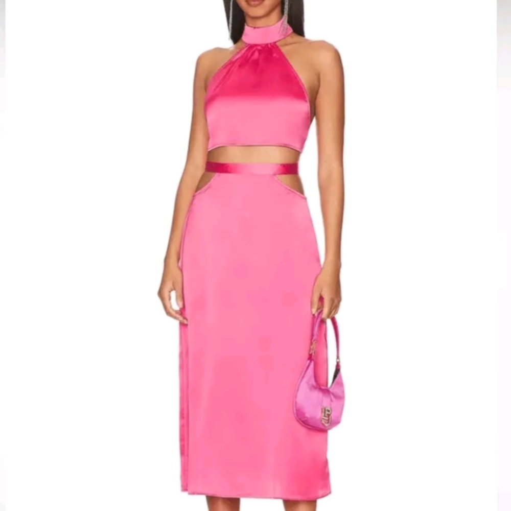 WeWoreWhat Pink Midi Pencil Skirt